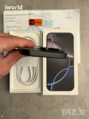 КАТО НОВ❗️24м Гар.❗️iPhone 16 Pro❗️ Лизинг от 24€/мес ❗️Black Titanium❗️ 128GB, снимка 7 - Apple iPhone - 56270803