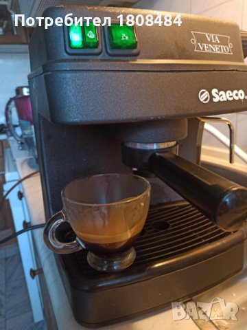 Кафемашина Саеко Виа Венето с ръкохватка с крема диск, работи отлично и прави хубаво кафе с каймак , снимка 3 - Кафемашини - 40972195
