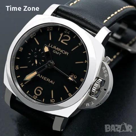 Panerai Luminor 1950 3 Days GMT 44mm Steel Black Dial Automatic Различни Варианти, снимка 6 - Мъжки - 48009872