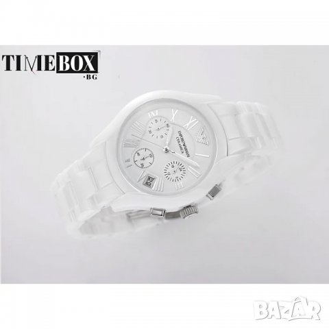 Emporio Armani AR1404 Ceramica Chronograph. Нов дамски часовник, снимка 4 - Дамски - 38774813