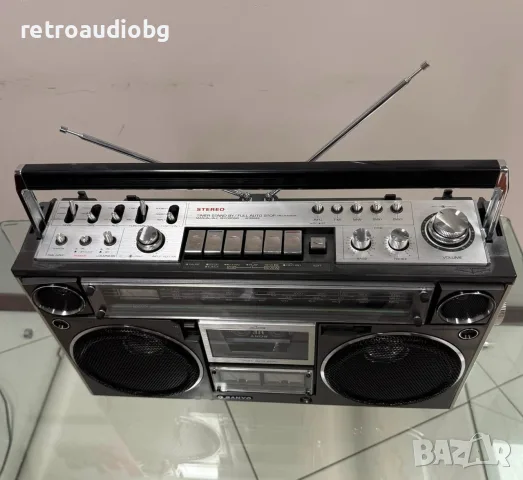 🔈Рядък колекционерски радиокасетофон Sanyo M 9994K - Boombox - профилактиран🔈, снимка 5 - Радиокасетофони, транзистори - 56153761