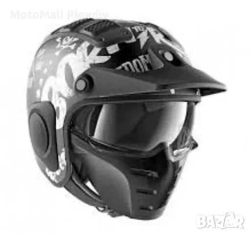 Shark x-drak каска мото off-road чопър рокер размери m l xl xxl нови, снимка 6 - Аксесоари и консумативи - 49315505