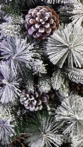 Изкуствено борче/елха със заскрежени иглички, снимка 8 - Декорация за дома - 52309598