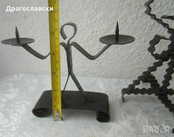 Различни свещници: свещник за 3 свещи с елени, човек, елха, елен, за стена, снимка 4 - Други - 28875988