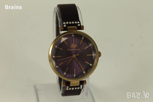 Дамски Стоманен Кварцов Часовник JG. POLO CLUB, снимка 2 - Дамски - 50620545