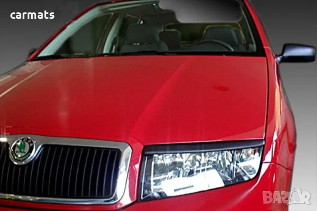 Вежди за фарове за Skoda Fabia (1999-2007) - EU - Черни
