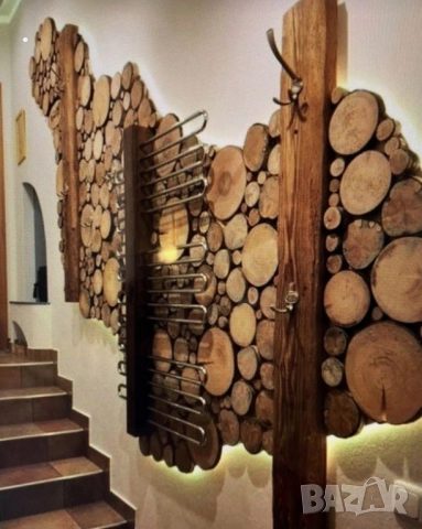 Дървени шайби за облицовка на стени, снимка 17 - Декорация за дома - 51615846