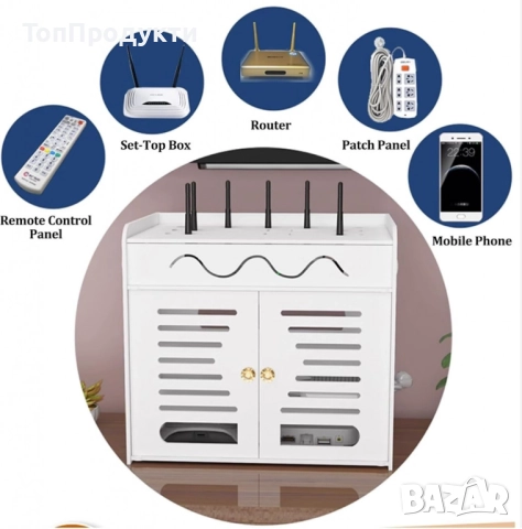 Органайзер шкаф за Wi-Fi рутер и кабели, снимка 3 - Шкафове - 52931874