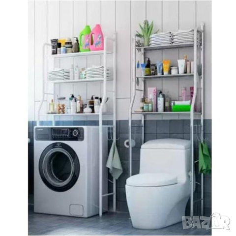 Органайзер стелаж етажерка за поставяне над пералня или тоалетна, снимка 2 - Етажерки - 44596817