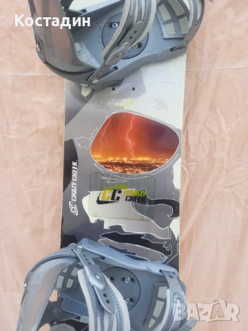 Сноуборд  CRAZY CREEK  rave  145см  с автомати, снимка 4 - Зимни спортове - 52461679