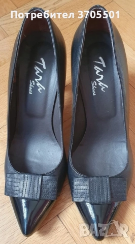 Елегантни обувки 38-ми номер естествена кожа 