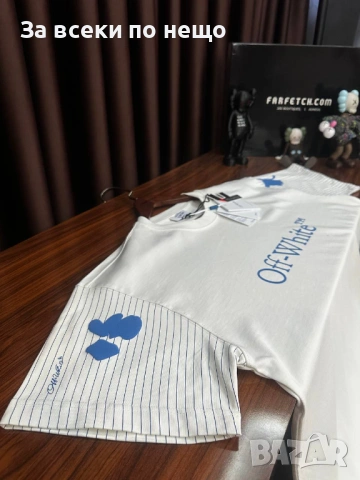 Off-White Мъжка Тениска👕Мъжка Блуза С Къс Ръкав - Различни Цветове Код Mens P.134, снимка 2 - Тениски - 53822875