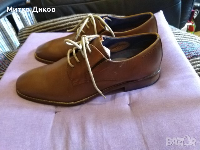 Daniel Hechter paris естествена кожа маркови френски обувки №40 стелка 25.2см нови, снимка 2 - Официални обувки - 41817918