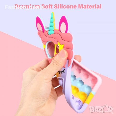 Нови силиконов калъф кейс с играчка Попит Еднорог за телефон Самсунг Samsung Galaxy, снимка 2 - Калъфи, кейсове - 36027826