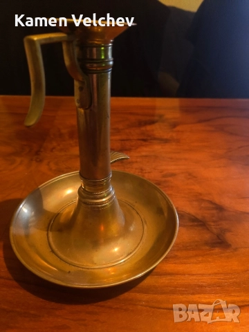 стар немски бронзово меден свещник..., снимка 3 - Колекции - 51518298