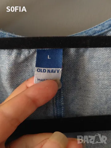 Дънкова дълга рокля L размер, снимка 3 - Рокли - 47397618