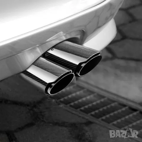 Двойна изпускателна тръба с карбон, снимка 4 - Аксесоари и консумативи - 47902893