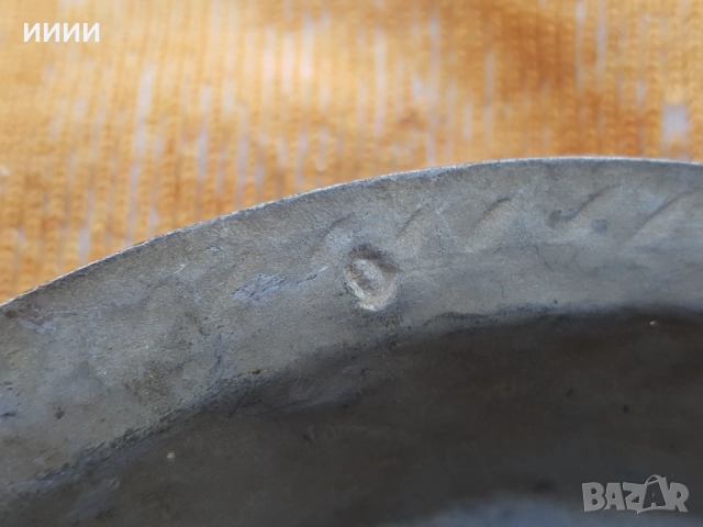 Възрожденска бакърена чиния паница, снимка 4 - Антикварни и старинни предмети - 52664256