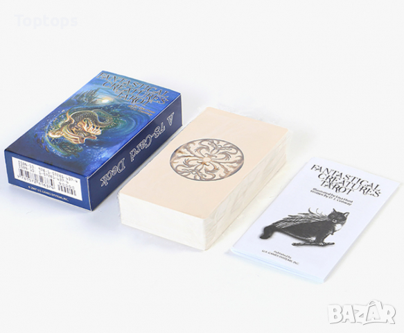 Таро карти: Fantastical Creatures Tarot, 7x12 см с хартиена книжка, снимка 7 - Карти за игра - 36310723