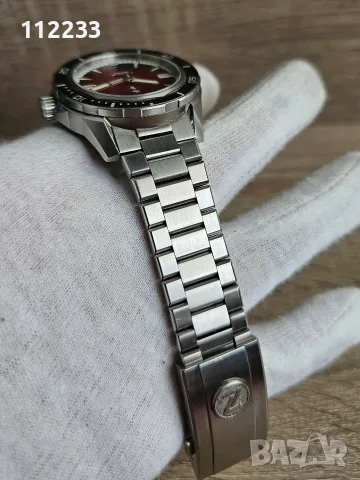 ЦЕНА САМО ЗА ДНЕС!!! Zelos Swordfish 40mm SS 'Crimson Red', снимка 7 - Мъжки - 55811419