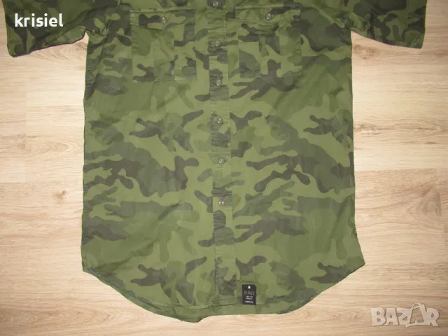 G-STAR--ОРИГИНАЛНА МЪЖКА РИЗА--L номер, снимка 4 - Ризи - 49352808