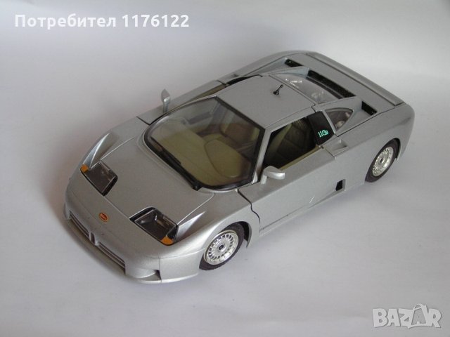 Bburago 1/24 '91 Bugatti EB 110 Бураго Бугати Made In Italy, снимка 3 - Коли, камиони, мотори, писти - 35841433