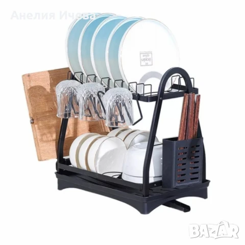 Пластмасов елегантен сушилник за съдове на две нива , снимка 9 - Други стоки за дома - 51305623