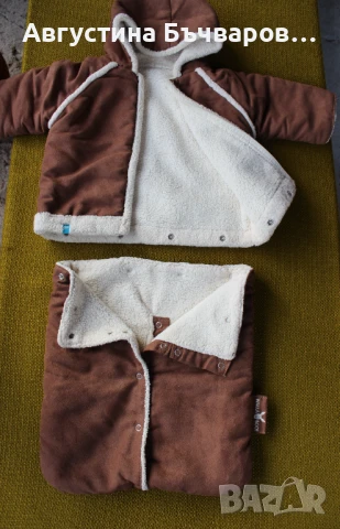 Мултифункционално бебешко чувалче WallaBoo (кафяво) 3в1, снимка 4 - Други - 51341798