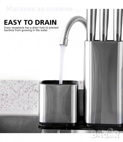 КОМБИНИРАНА ПОСТАВКА ЗА НОЖОВЕ И КУХНЕНСКИ ПРИБОРИ - код  2817, снимка 5 - Други - 34152001