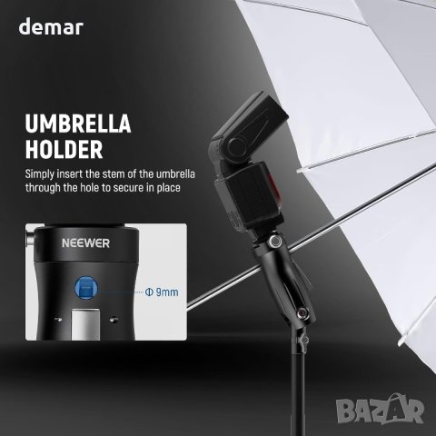 Стойка за светкавица NEEWER Cold Shoe, снимка 6 - Чанти, стативи, аксесоари - 42009810