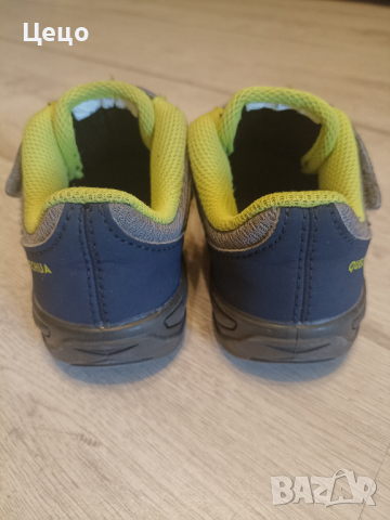 Детски маратонки с велкро за момче, 25 номер тъмно сини с електрикаво зелено, снимка 4 - Детски маратонки - 44511809
