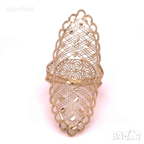 Златен дамски пръстен 2,58гр. размер:58 14кр. проба:585 модел:37061-1