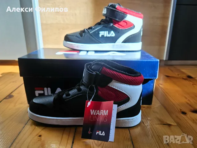 Чисто нови зимни маратонки с подплата Fila, снимка 8 - Детски маратонки - 49104545