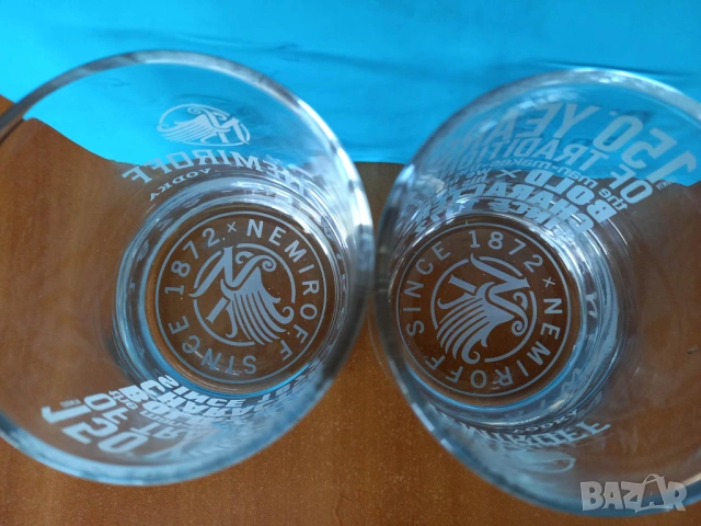 Чаши за водка Nemiroff - 2 броя (по 250 ml), НОВИ, снимка 2 - Сервизи - 53619724