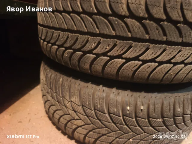 Продавам 4 железни джанти + зимни гуми 14  (2 Debica + 2 Sailun) на тях за Шкода Фабия 2 комби 2008г, снимка 3 - Гуми и джанти - 55969234