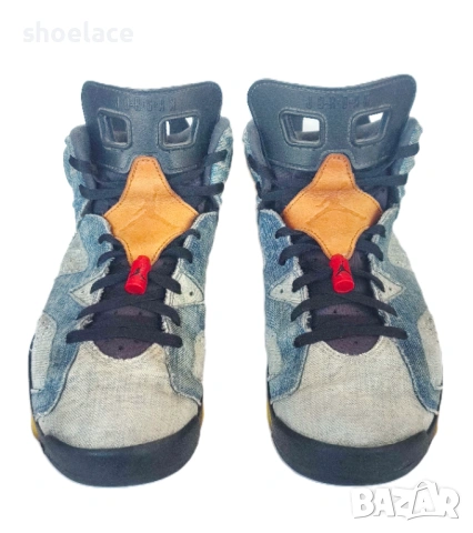 Air Jordan VI Retro Washed Denim CT5350-401, снимка 3 - Кецове - 53659575