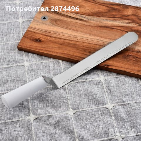 3354 Крив нож за заглаждане на глазури на торти и сладкиши, снимка 2 - Други стоки за дома - 35727174