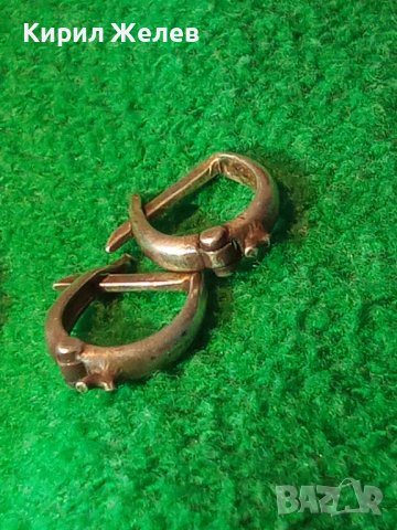 АНГЛИЙСКИ ВИНТИДЖ АРТ СРЕБЪРНИ ОБЕЦИ СРЕБРО 925 РЪЧНА БИЖУТЕРСКА ИЗРАБОТКА 38275