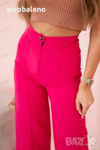 Дамски панталон с широки крачоли, 3цвята , снимка 4 - Панталони - 49832062