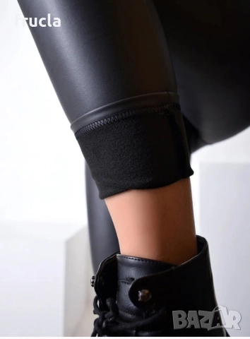 Матов Кожен Клин с широк колан , снимка 3 - Клинове - 52845474