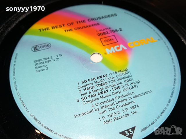 поръчани-CRUSADERS-ENGLAND-2 ПЛОЧИ 1904221254, снимка 11 - Грамофонни плочи - 36506524