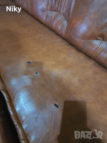Кожен диван , снимка 4 - Дивани и мека мебел - 52077200