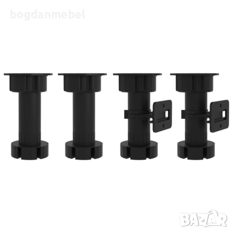 Долен шкаф с чекмеджета, бял гланц, 40x46x81,5 см, ПДЧ, снимка 4 - Шкафове - 53175353