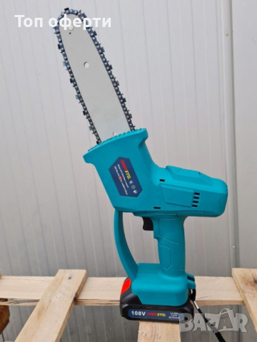 Немска Акумулаторна резачка за клони с 20см шина WERSTIL 108V, снимка 2 - Градинска техника - 36333434