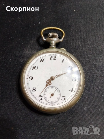 Швейцарски джобен часовник посребрени капаци - Argentan -  Цилиндър - РЯДЪК, снимка 14 - Джобни - 49814879