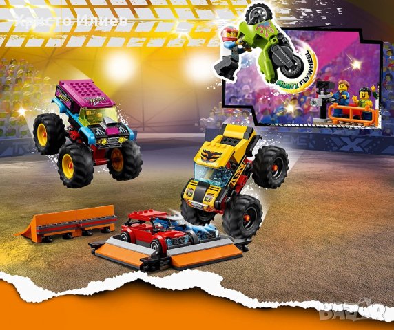 LEGO CITY STUNTZ Арена за каскаьорско шоу 60295 Лего Оригинално Конструктор, снимка 5 - Конструктори - 39281888