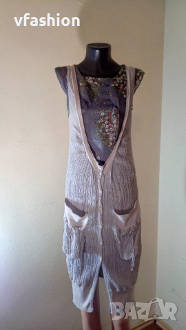 Ефирна дамска жилетка /дълъг елек/, снимка 7 - Елеци - 36368476