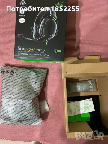 razer blackshark v2 x, снимка 7 - Клавиатури и мишки - 52221977