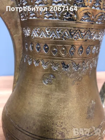 Османска кана за чай, кафе с Тугра, снимка 6 - Антикварни и старинни предмети - 48549650