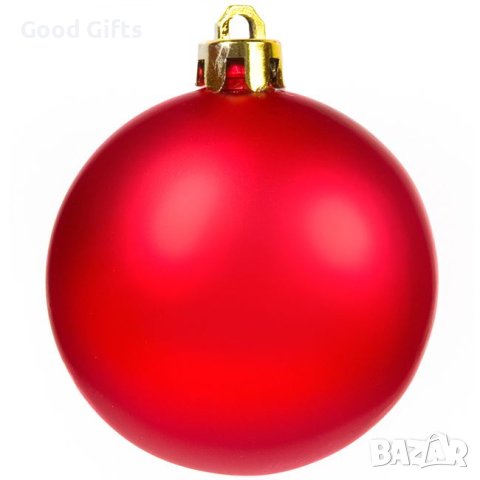 100 броя Комплект червени коледни топки в 3 размера, снимка 4 - Други стоки за дома - 42671036